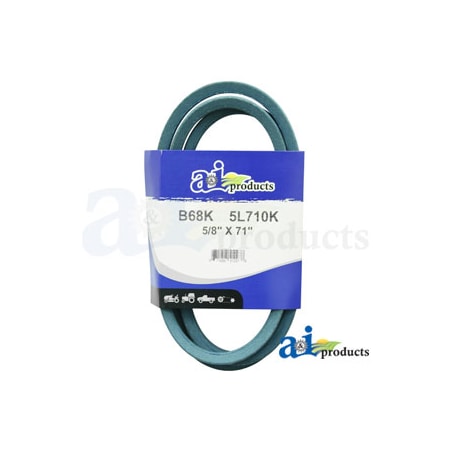 A & I Products V-Belt, A-B68K, B, 71 in, 5/8 in Top Width A-B68K